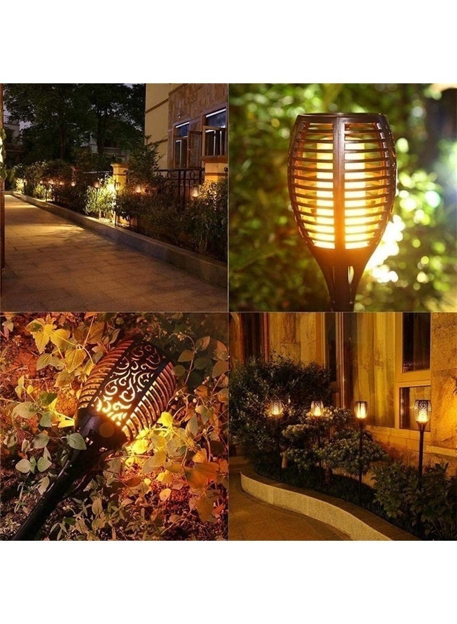 HOMIVA Solar Flame Torch Lights Outdoor – Waterproof Flickering Flame Solar Garden Lights with Dusk to Dawn Auto On/Off, Solar Landscape Pathway Lawn Decoration Lamp - Image 4
